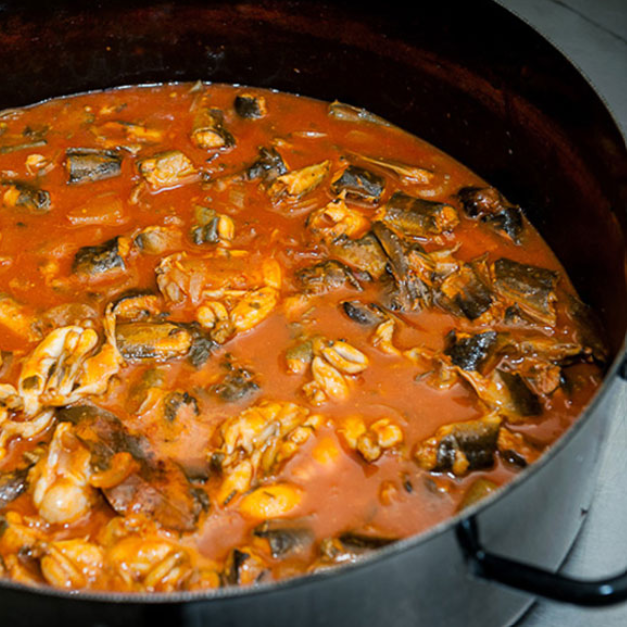 Traditional Neretva Dish, Apartment Leni by the sea, Blace, Dalmatia, Croatia Blace